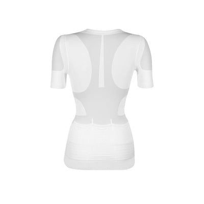 Maglia posturale traspirante in materiale Termo Rinfrescante con zip donna