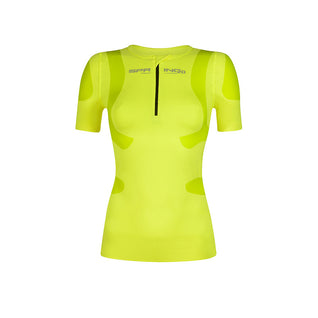 Maglia posturale traspirante in materiale Termo Rinfrescante con zip donna