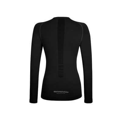 Maglia manica lunga da Running in Lana Merino donna
