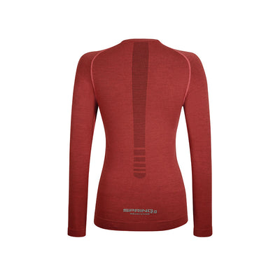 Maglia manica lunga da Running in Lana Merino donna