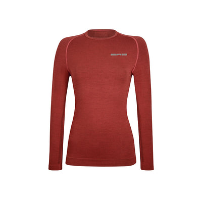 Maglia manica lunga da Running in Lana Merino donna