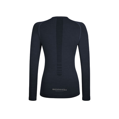 Maglia manica lunga da Running in Lana Merino donna