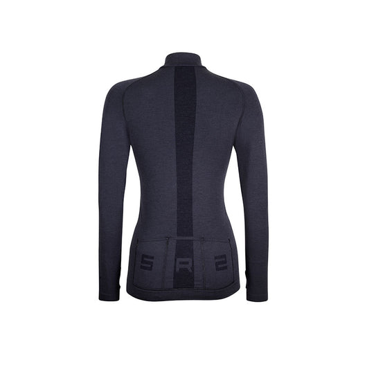Maglia 1/4 zip M/L con tasca posteriore