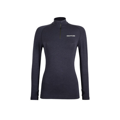 Maglia 1/4 zip M/L con tasca posteriore