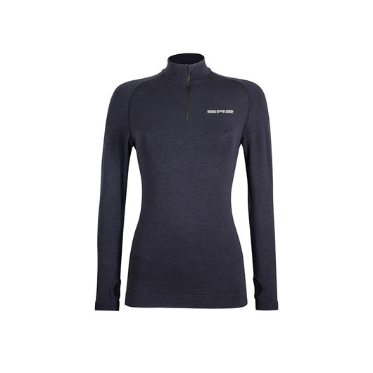 Maglia 1/4 zip M/L con tasca posteriore