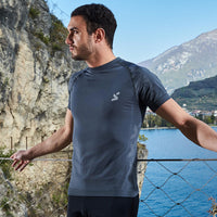 Maglia tecnica sportiva manica corta uomo