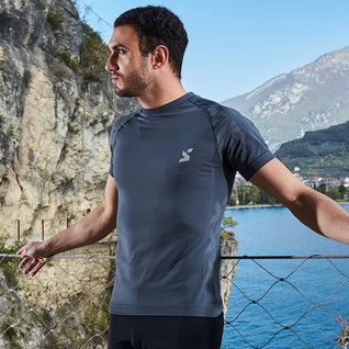 Maglia tecnica sportiva manica corta uomo