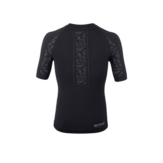 Maglia tecnica sportiva manica corta con zip uomo