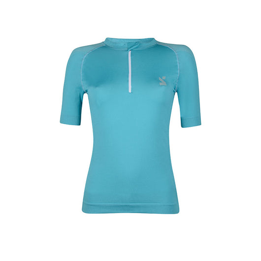 Maglia tecnica donna sostenibile a manica corta Spring Revolution in tessuto sportivo riciclato