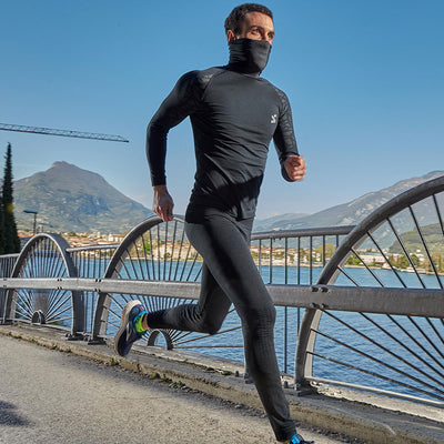Maglia tecnica Running e Outdoor manica lunga collo alto uomo