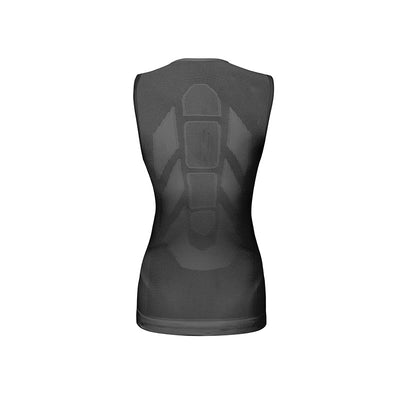 Canottiera sportiva donna in rete riciclata – Design moderno e confortevole per performance elevate.