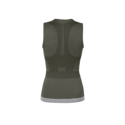 Maglia posturale smanicata donna con compressione graduata