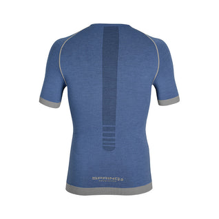 Maglia tecnica sportiva manica corta in Lana Merino uomo