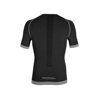 Maglia tecnica sportiva manica corta in Lana Merino uomo