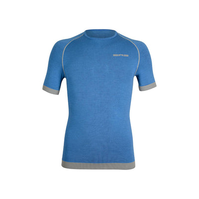 Maglia tecnica sportiva manica corta in Lana Merino uomo