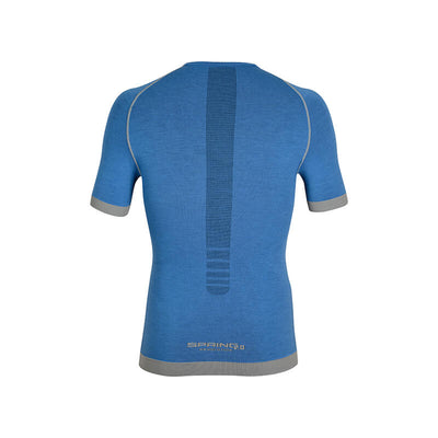 Maglia tecnica sportiva manica corta in Lana Merino uomo