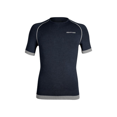 Maglia tecnica sportiva manica corta in Lana Merino uomo