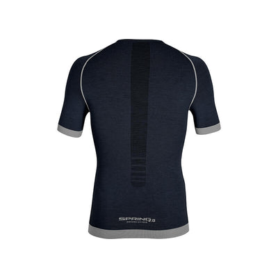 Maglia tecnica sportiva manica corta in Lana Merino uomo