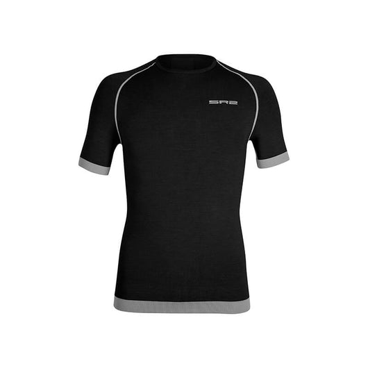 Maglia tecnica sportiva manica corta in Lana Merino uomo
