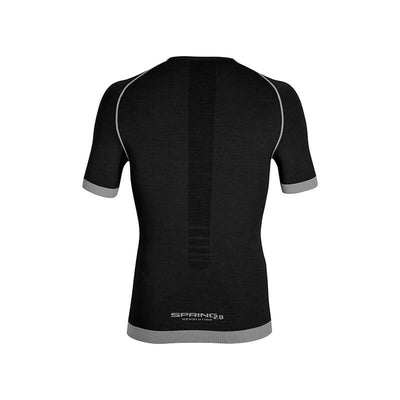 Maglia tecnica sportiva manica corta in Lana Merino uomo