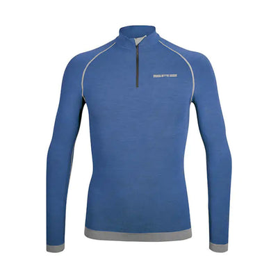 Maglia tecnica sportiva in lana merino manica lunga uomo