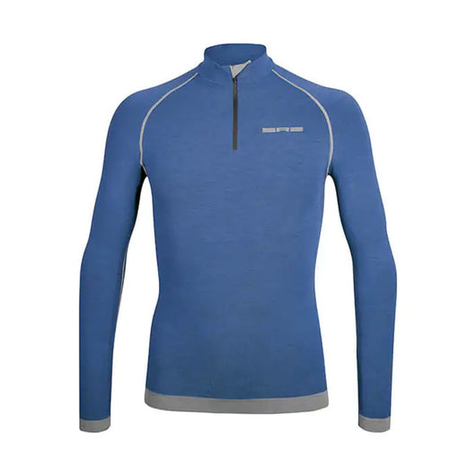 Maglia tecnica sportiva in lana merino manica lunga uomo
