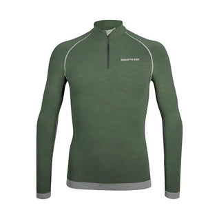 Maglia tecnica sportiva in lana merino manica lunga uomo