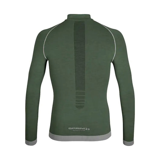 Maglia tecnica sportiva in lana merino manica lunga uomo