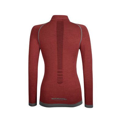 Maglia tecnica da sci in Lana Merino donna