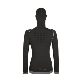 Maglia tecnica con passamontagna in Lana Merino donna
