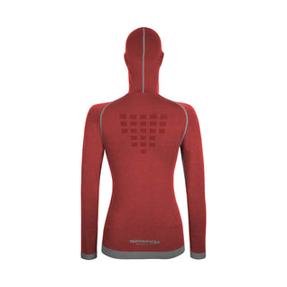 Maglia tecnica con passamontagna in Lana Merino donna