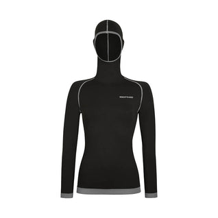 Maglia tecnica con passamontagna in Lana Merino donna